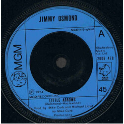 Jimmy Osmond Little Arrows USED VINYL 7INCH 45 RPM