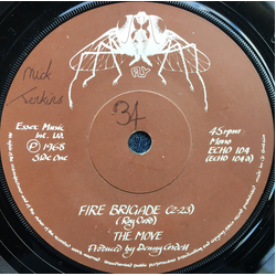 The Move Fire Brigade Vinyl 7" USED