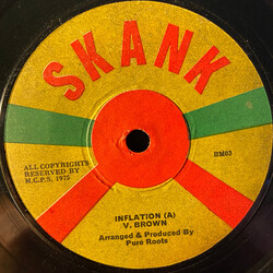 Valentine Brown / Pure Roots Inflation / Inflation (Version) USED VINYL 7INCH 45 RPM SINGLE
