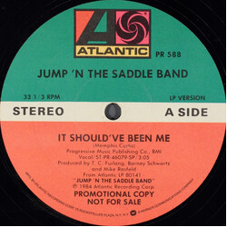 Jump 'N The Saddle It Should've Been Me USED VINYL 12INCH 33 S RPM PROMO