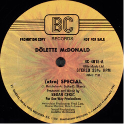 Dolette McDonald (Xtra) Special USED VINYL 12INCH 33 S RPM PROMO