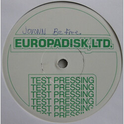 Jovonn Be Free USED VINYL 12INCH 33 S RPM TEST PRESSING
