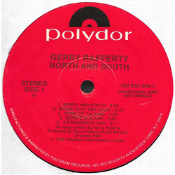 Gerry Rafferty North & South Vinyl LP USED