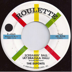 The Duponts Screamin' Ball (At Dracula Hall) / Half Past Nothing USED VINYL 7INCH 45 RPM