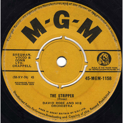 David Rose & His Orchestra The Stripper Vinyl 7" USED