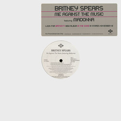 Britney Spears / Madonna Me Against The Music USED VINYL 12INCH PROMO 33 S RPM