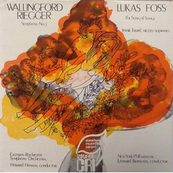 Wallingford Riegger / Lukas Foss Symphony No. 3 / The Song Of Songs Vinyl LP USED