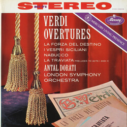Giuseppe Verdi / London Symphony Orchestra / Antal Dorati Verdi Overtures Vinyl LP USED