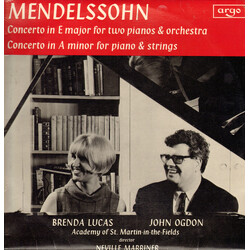 Felix Mendelssohn-Bartholdy / Brenda Lucas / John Ogdon / The Academy Of St. Martin-in-the-Fields / Sir Neville Marriner Concerto In E Major For Two P