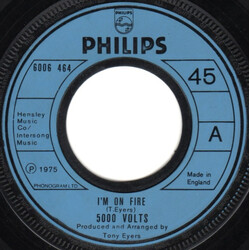 5000 Volts I'm On Fire USED VINYL 7INCH 45 RPM