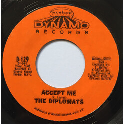 The Diplomats (2) Accept Me / Your Love Is A Shelter USED VINYL 7INCH 45 RPM