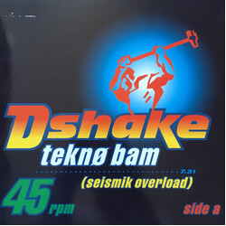 D-Shake Teknø Bam (Seismik Overload) USED VINYL 12INCH 33 S RPM 45 RPM