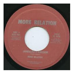 More Relation Jahoveah's Kingdom / Solve Them USED VINYL 7INCH 45 RPM
