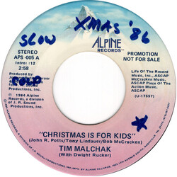 Tim Malchak Christmas Is For Kids USED VINYL 7INCH 45 RPM SINGLE PROMO REISSUE