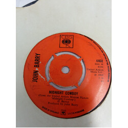 John Barry Midnight Cowboy USED VINYL 7INCH 45 RPM SINGLE