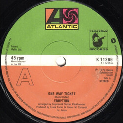 Eruption (4) One Way Ticket USED VINYL 7INCH 45 RPM SINGLE STEREO