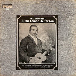 Blind Lemon Jefferson The Immortal Blind Lemon Jefferson Vinyl LP USED