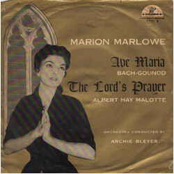 Marion Marlowe Ave Maria / The Lord's Prayer USED VINYL 7INCH 45 RPM MONO