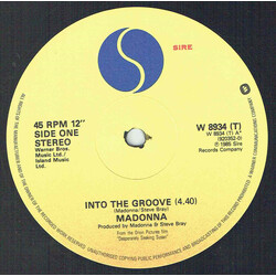 Madonna Into The Groove Vinyl 12" USED