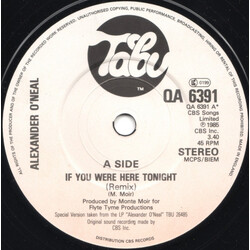 Alexander O'Neal If You Were Here Tonight USED VINYL 7INCH SINGLE 45 RPM