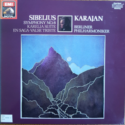 Jean Sibelius / Herbert von Karajan / Berliner Philharmoniker Symphonie No. 6 / Karelia Suite / En Saga / Valse Triste Vinyl LP USED