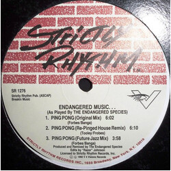 Endangered Species Endangered Music... USED VINYL 12INCH 33 S RPM