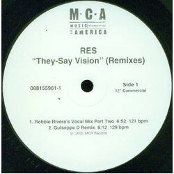 Res They-Say Vision (Remixes) VINYL 12" USED