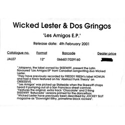 Wicked Lester;Dos Gringos Les Amigos E.P. USED VINYL 12"