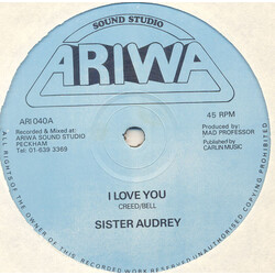 Sister Audrey I Love You / No Work USED VINYL 12INCH 45 RPM SINGLE