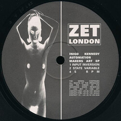 Inigo Kennedy Automation Makers Art EP USED VINYL 12INCH 45 RPM EP