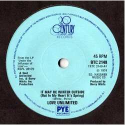 Love Unlimited It May Be Winter Outside (But In My Heart It's Spring) VINYL 7" USED