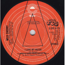 Wild Cherry I Love My Music USED VINYL 7INCH 45 RPM PROMO STEREO