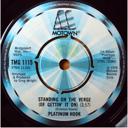 Platinum Hook Standing On The Verge (Of Gettin' It On) USED VINYL 7INCH SINGLE 45 RPM