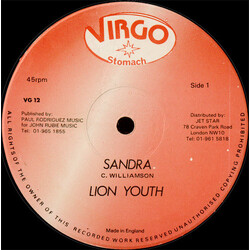 Lion Youth Sandra USED VINYL 12INCH 45 RPM