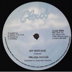 Melissa Taylor My Mistake USED VINYL 12INCH 45 RPM