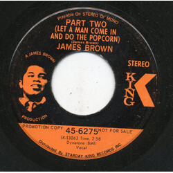 James Brown Part Two (Let A Man Come In And Do The Popcorn) USED VINYL 7INCH 45 RPM SINGLE PROMO