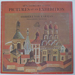 Modest Mussorgsky / Maurice Ravel / Herbert Von Karajan / Philharmonia Orchestra Pictures At An Exhibition Vinyl LP USED