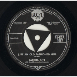 Eartha Kitt / Henri René And His Orchestra Just An Old-Fashioned Girl Vinyl 7" USED