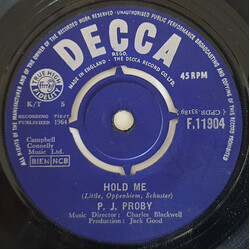 P.J. Proby Hold Me USED VINYL 7INCH 45 RPM SINGLE