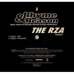 RZA / Eightball & M.J.G. Tragedy / Reason For  Rhyme VINYL 12" USED