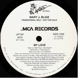 Mary J. Blige My Love USED VINYL 12INCH PROMO