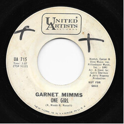 Garnet Mimms / Garnet Mimms And The Enchanters One Girl / A Quiet Place USED VINYL 7INCH 45 RPM PROMO