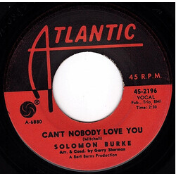 Solomon Burke Can't Nobody Love You / Stupidity USED VINYL 7INCH SINGLE 45 RPM