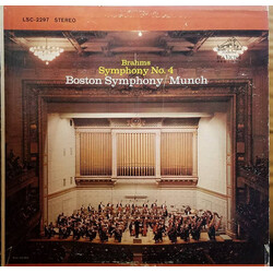 Johannes Brahms / Boston Symphony Orchestra / Charles Munch Symphony No. 4 Vinyl LP USED