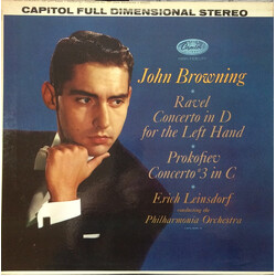 John Browning (2) / Maurice Ravel / Sergei Prokofiev / Erich Leinsdorf / Philharmonia Orchestra Concerto In D For The Left Hand / Concerto #3 In C Vin