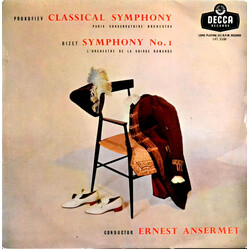 Ernest Ansermet / L'Orchestre De La Suisse Romande / Sergei Prokofiev / Georges Bizet Classical Symphony / Symphony In C Vinyl LP USED