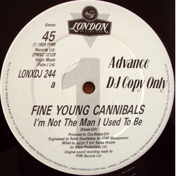 Fine Young Cannibals I'm Not The Man I Used To Be USED VINYL 12INCH 45 RPM ADVANCE SINGLE