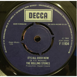 The Rolling Stones It's All Over Now USED VINYL 7INCH SINGLE 45 RPM REPRESS