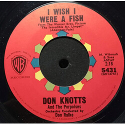 Don Knotts And The Porpoises / Don Ralke Orchestra I Wish I Were A Fish / The Mr. Limpet March (Super Doodle Dandy) USED VINYL 7INCH 45 RPM