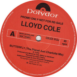 Lloyd Cole Butterfly USED VINYL 12INCH 45 RPM MAXI-SINGLE PROMO